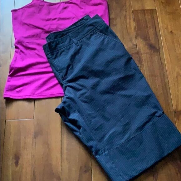 Gap long shorts navy and blue stripe - Picture 2 of 6